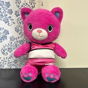 RETIRED Build-a-Bear Kabu Catlynn Pink Kitty Cat Cheerleader‎ Stuffed Animal